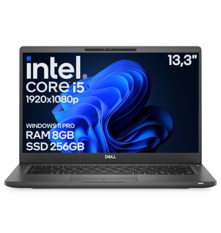 13" DELL Latitude 7300 i5 8GEN 8GB 256SSD A-