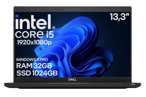 13" DELL Latitude 7390 i5 8GEN 32GB 512SSD A