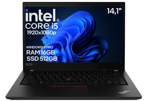 14" Lenovo T14 Gen1 Core i5 10GEN 16GB 512SSD A