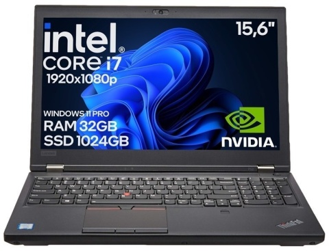 Laptop Lenovo P52 Core i7-8850H 32GB 1TB SSD Quadro P2000 Win11 A