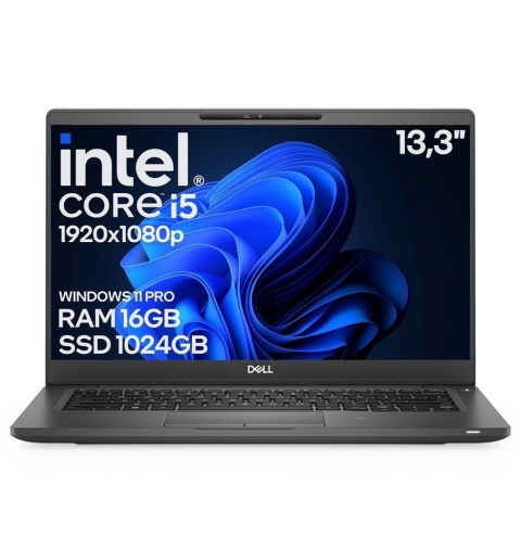 13" DELL Latitude 7300 i5 8GEN 16GB 1TB SSD A