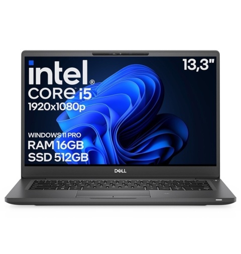 13" DELL Latitude 7300 i5 8GEN 16GB 512SSD A