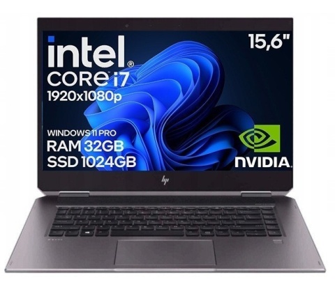 Laptop HP ZBook Studio G5 i7 9GEN Quadro P1000M 32GB 1TB Win11 B