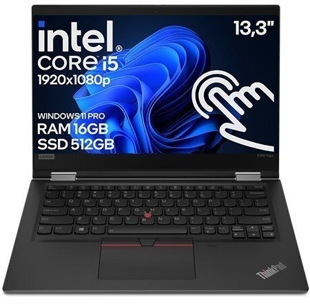 Laptop Lenovo ThinkPad X13 Yoga GEN1 I5 10GEN 16GB 512SSD Win11 A-