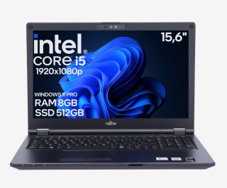 15" Fujitsu E5510 Core i5 10GEN 8GB 512SSD A