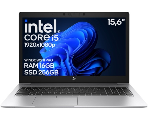 15" HP Elitebook 850 G5 Core i5 8GEN 16GB 256SSD A-