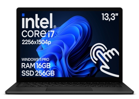 13" Microsoft Surface 5 Czarny i7 12GEN 16GB 256SSD A+
