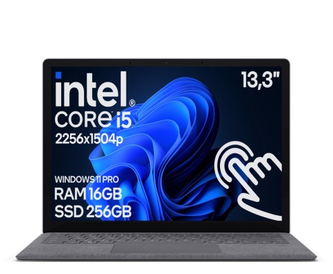 13" Microsoft Surface 5 Srebrny i5 12GEN 16GB 256SSD A