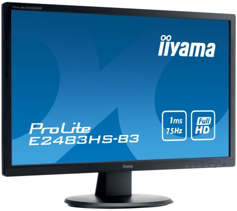 24" Iiyama PL2483H Czarny 1920x1080 B