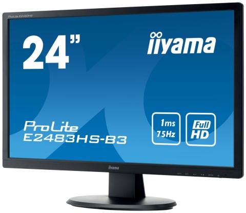 24" Iiyama PL2483H Czarny 1920x1080 B