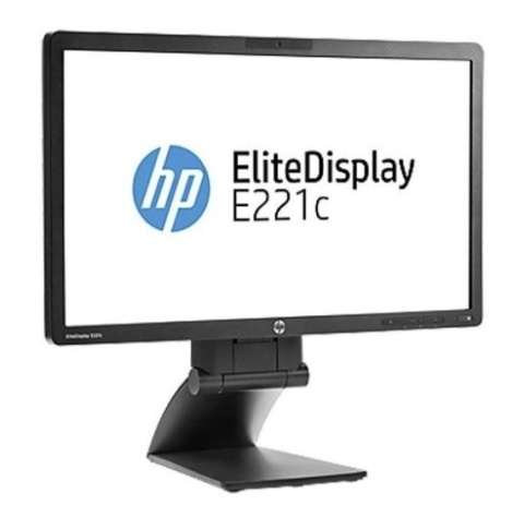 Dwa Monitory 22" HP E221c 1920x1080p IPS z uchwytem biurowym A