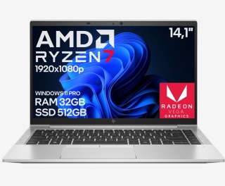 14" HP EliteBook 845 G8 Ryzen 7 5850U 32GB 512SSD A-